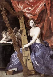 Venus Playing the Harp (Music)